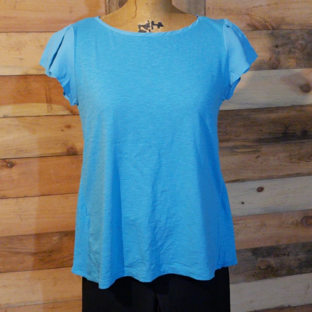 Talbots flutter sleeve top